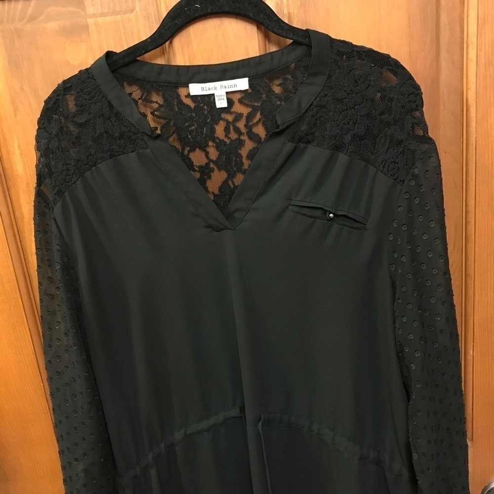 Black Rainn Size Large Black Dress
